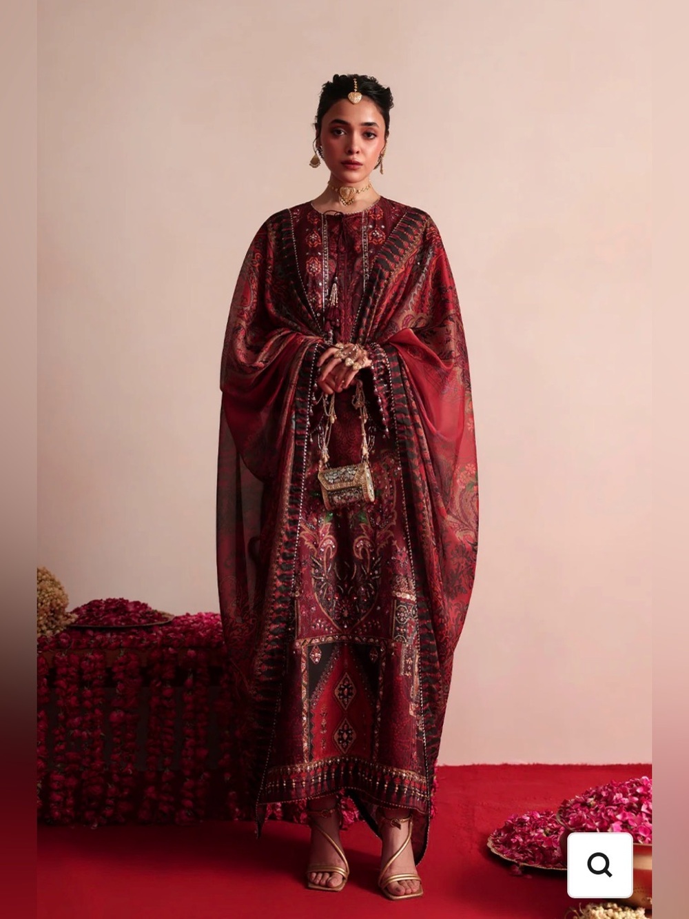 Pakistani clothes- Saira Rizwan silk outfit